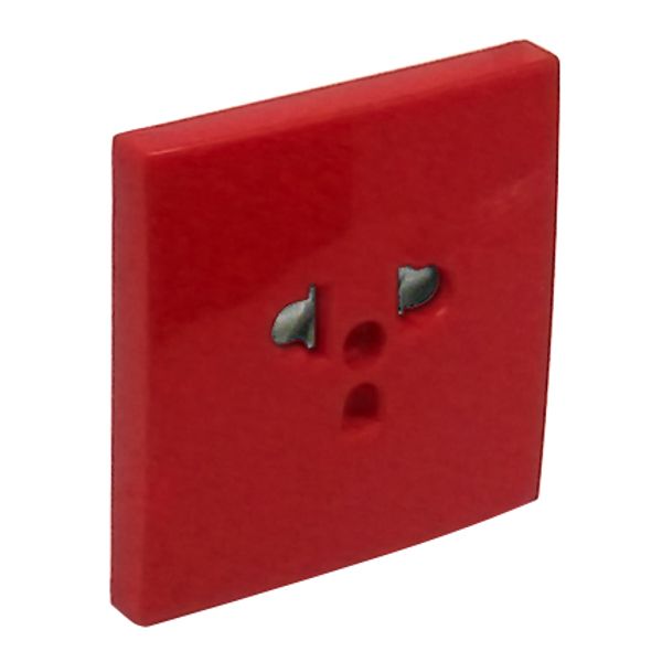 SAF C.PLATE F/EARTH SOCKET (EURO-USA) RED image 2