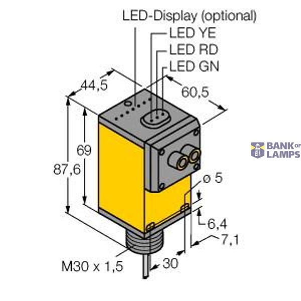 Photoelectric Sensor Photoelectric Sensor for Glass Fibers   Q45AD9F W/30 image 1