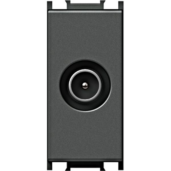 TV endsocket 1M 1dB, anthracite image 1