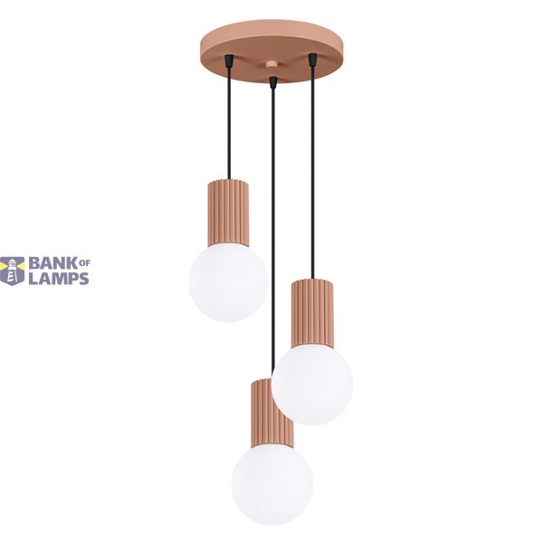 Pendant lamp HALO 3P mocha image 1