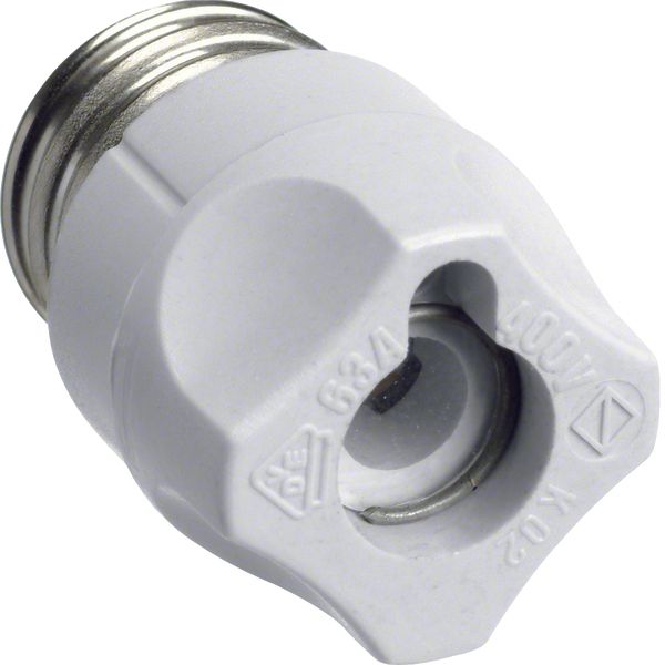 Screw caps D02 E18 plastic 63A with indicator hole image 1