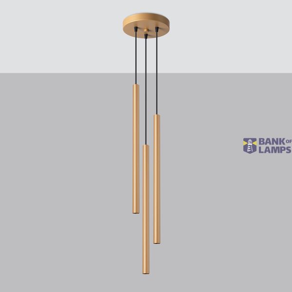 PASTELO 3P GOLD HANGING LAMP G9 3X8W IP20 image 8