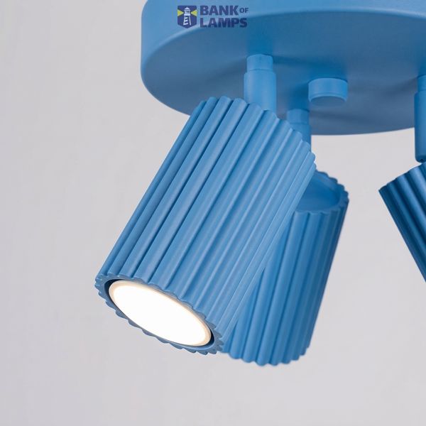 Ceiling lamp KARBON 3P azure image 7