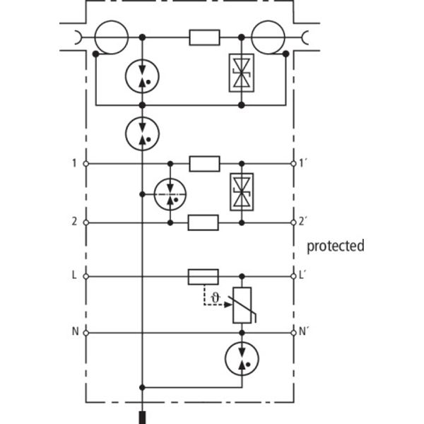 Surge arrester DEHNvario 3in1 solution for analogue camera systems image 3