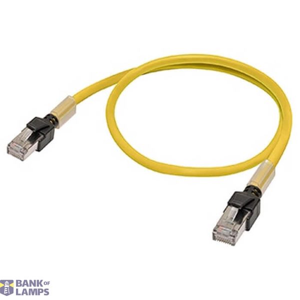 Ethernet patch cable, F/UTP, Cat.6A, LSZH (Yellow), 0.2 m image 1