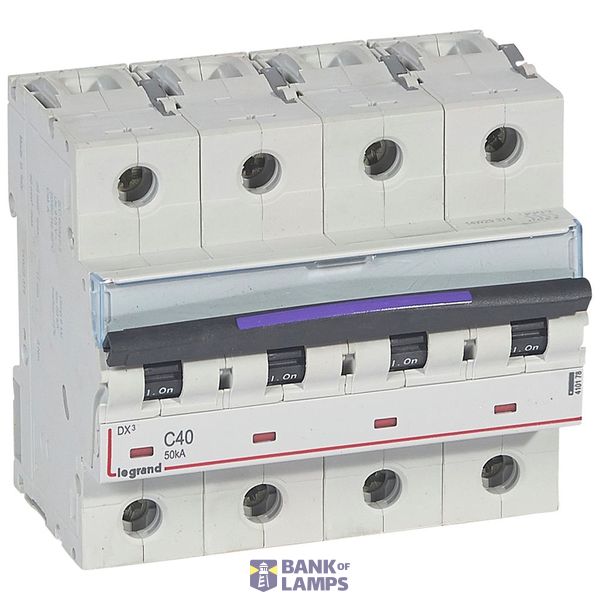 MCB - DX³ - 50 kA - 4P - 400 V~ - 40 A - C curve image 2