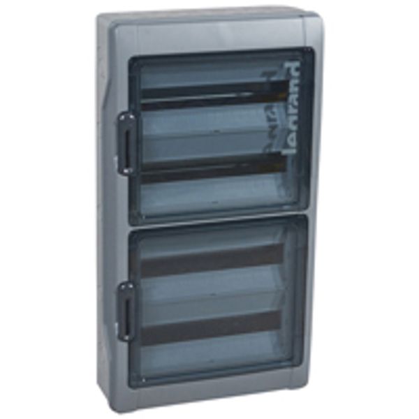 Cabinets PLEXO³ - IP 65 - IK 09 - 4 rows - 18 modules image 1