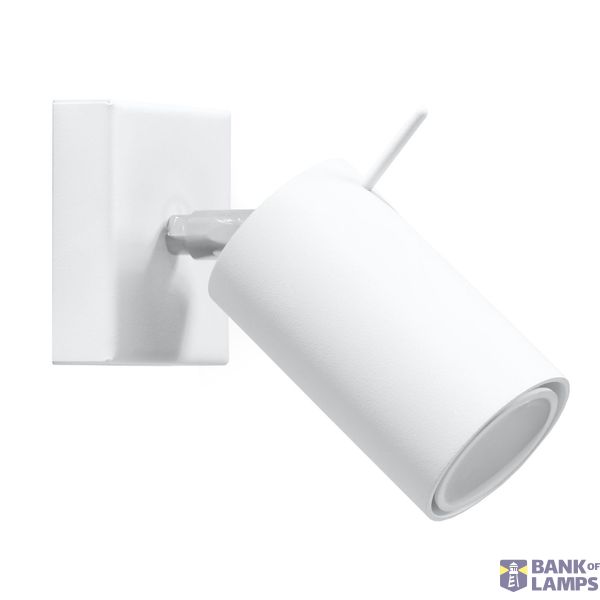 WALL LAMP RING WHITE GU10 1X40W IP20 image 2
