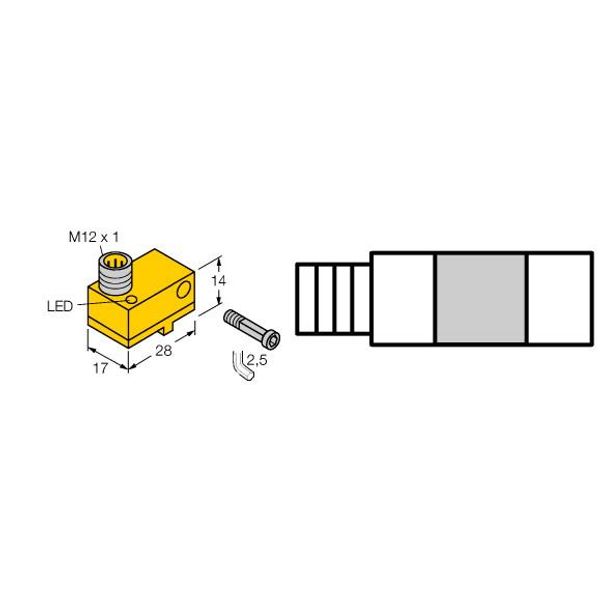 Magnetic Field Sensor For Pneumatic Cylinders   BIM-NST-AP6X-H1141 image 1