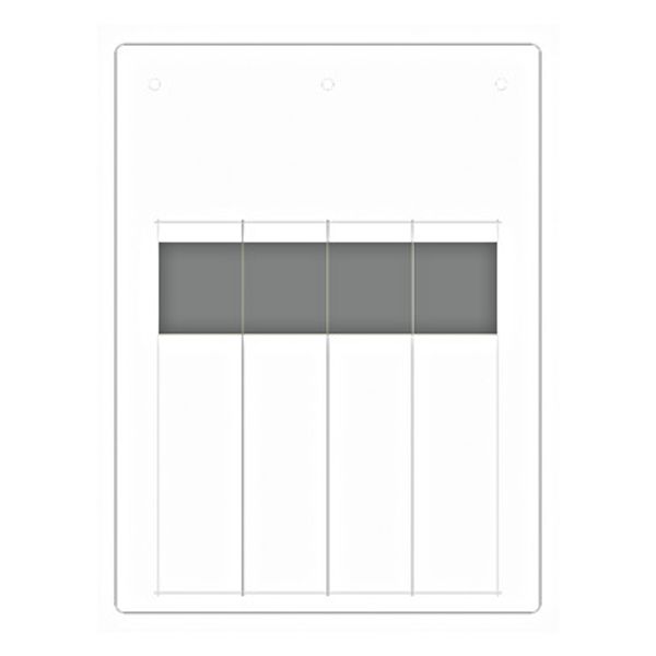Cable label 15x23mm, adhesive, white image 1