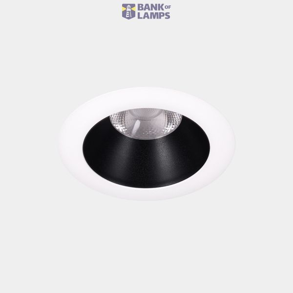 Downlight Play Deco Symmetrical Round Fixed 11.9W LED warm-white 2700K CRI 90 38.9º PHASE CUT Black/White IP54 754lm image 1