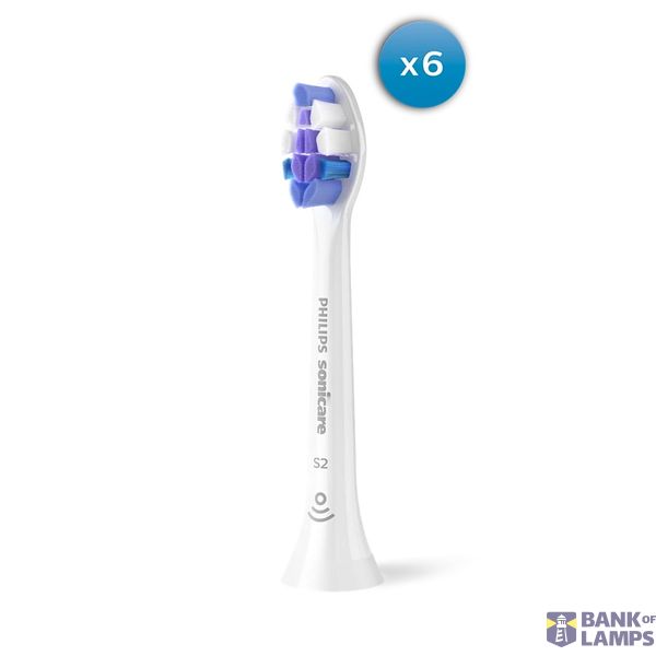 Philips | Replacement brush heads | HX6056/87 Sonicare Sensitive | Heads | For adults | Number of brush heads included 6 | White image 1