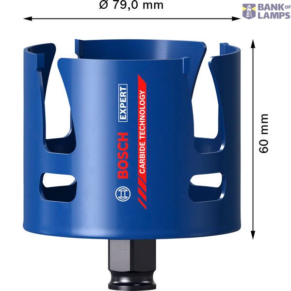 EXPERT Construction Material Hole Saw 79 mm image 2