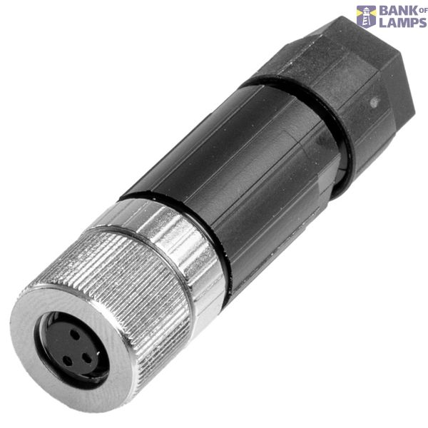 Round plug (field customisable), M8, A, PUSH IN, Number of poles: 3, I image 1