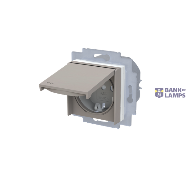 Socket with earthing contacts IP44 image 3