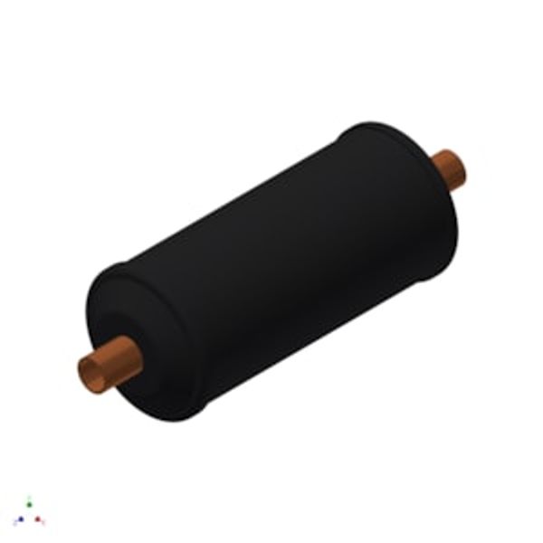 Hermetic bi-flow filter drier, DMB, 30 cu.in., Copper image 1