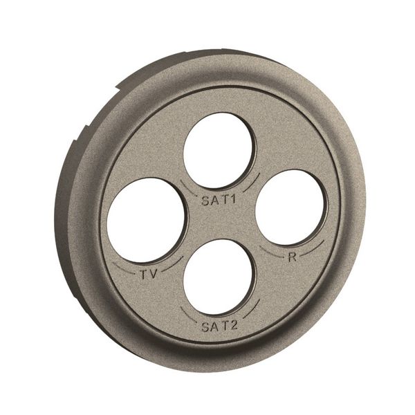 TV-R-SAT-SAT SOCKET ROCKER TITANIUM image 3