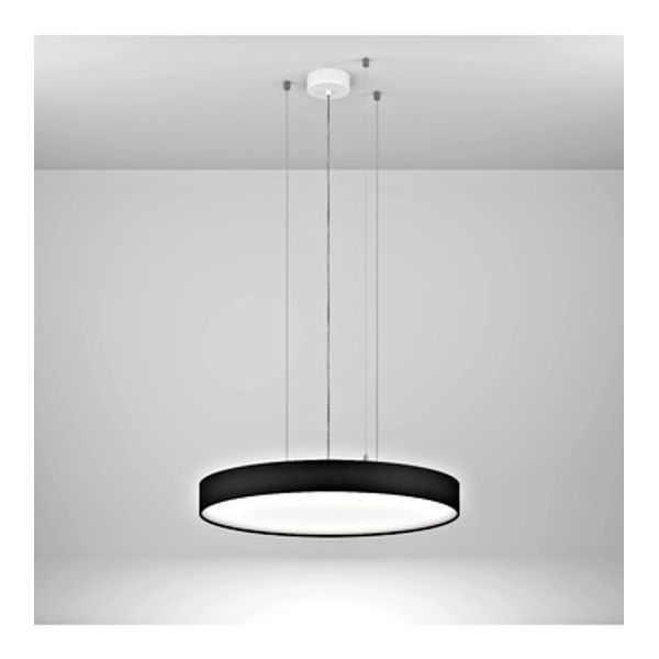 Round 90 PD DI 41,3W 5482lm 830 OP on/off black -650 image 1