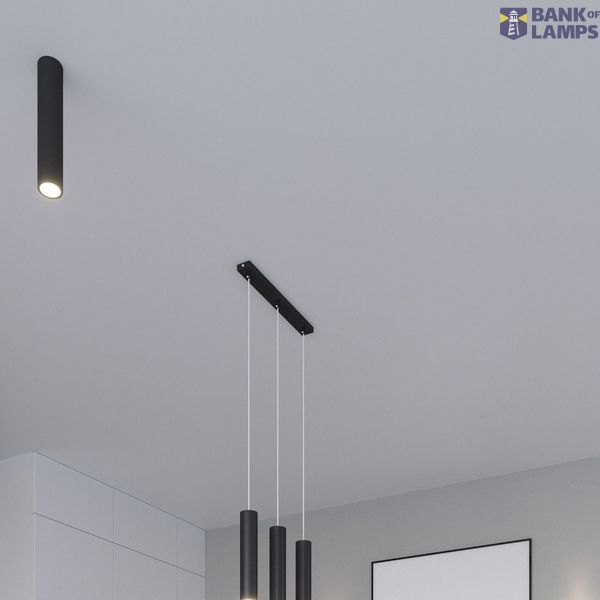 HANGING LAMP LAGOS 2 BLACK GU10 2X40W IP20 image 3