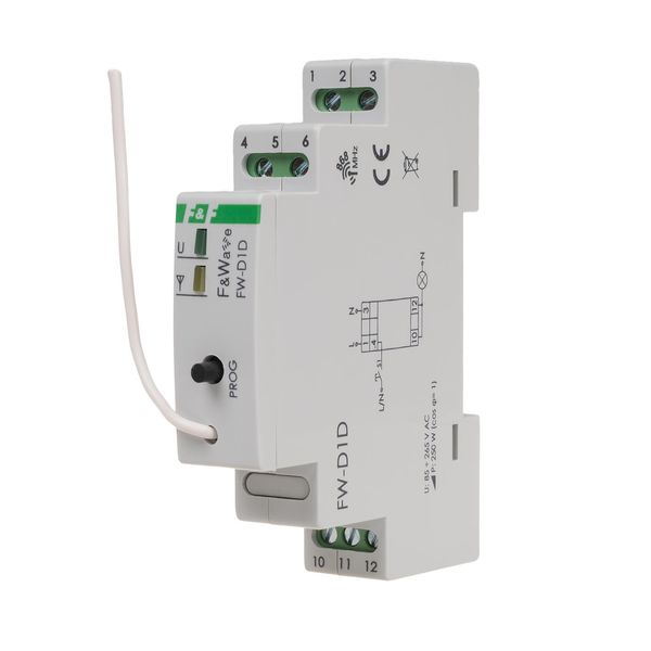 universal radio dimmer 230V - DIN mounting 85Ã·265V AC/DC image 1