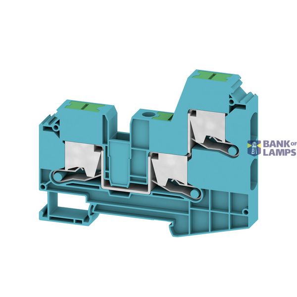 Feed-through terminal block, SNAP IN, blue, 10 mm², 57 A, 1000 V, Numb image 1