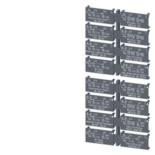 Label set for multi-function device, 2 CO label set (1 unit) with 16 functions image 2
