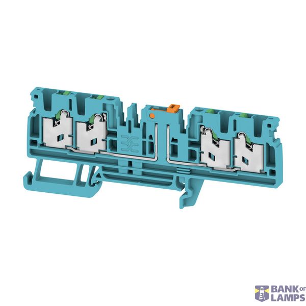 Test-disconnect terminal, SNAP IN, blue, 2.5 mm², 20 A, 500 V, Number  image 1