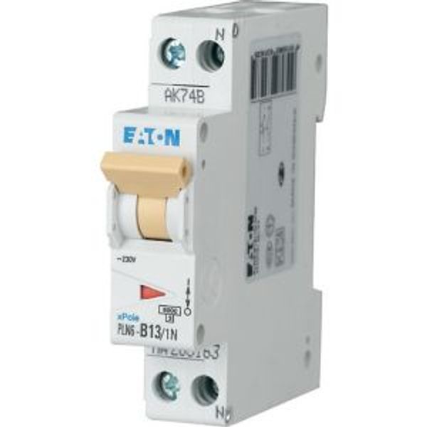 Miniature circuit breaker (MCB), 13 A, 1p+N, characteristic: B image 5