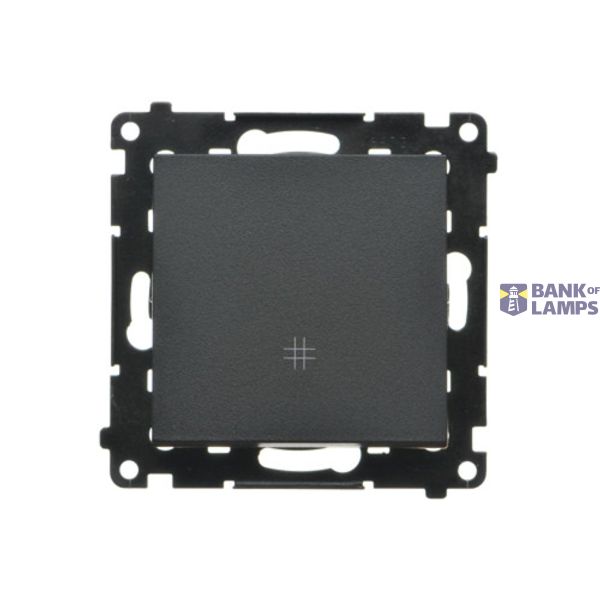Intermediate switch, 10AX, black matt image 1