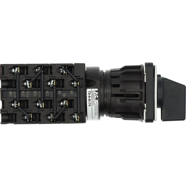 T0-6-8476/EZ Step switches, T0, 20 A, centre mounting, 6 contact unit(s), Contacts: 12, 45 °, maintained, Without 0 (Off) position, 1-3, Design number 8476 image 40