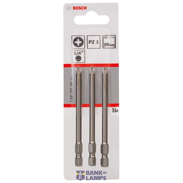 Screwdriver bit Extra Hard PZ 1, 89 mm 3 pcs. image 3