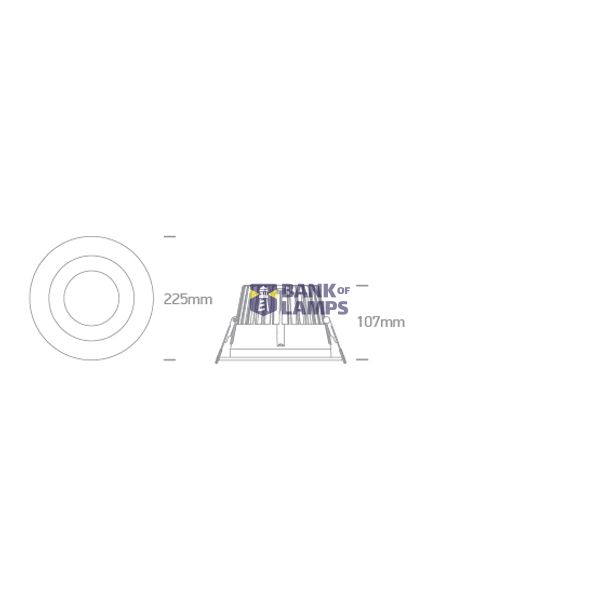 WHITE 40W CCTV IP20 60deg 230V DARK LIGHT image 2