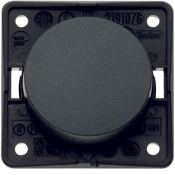 On/off switch, Integro - Design Flow/Pure, anthracite matt image 1