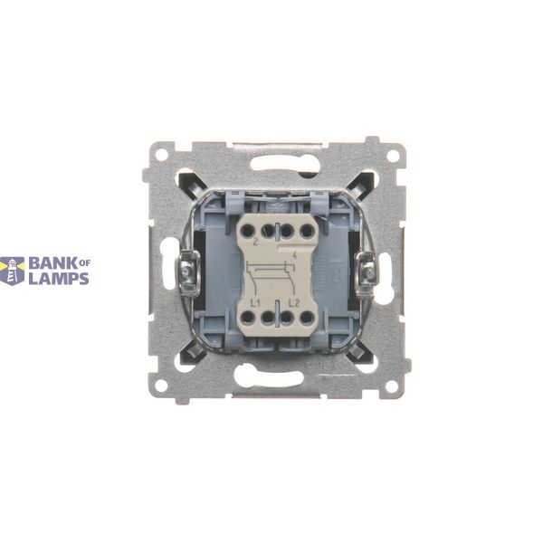 HDMI double socket, module, black matt, HDMI Standard: HDMI 2.1 image 1