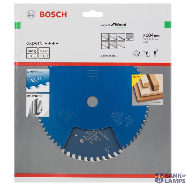 Circular saw blade Expert for Wood 184 x 20 x 2,6 mm, 56 image 2
