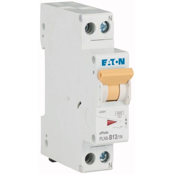 Miniature circuit breaker (MCB), 13 A, 1p+N, characteristic: B image 4