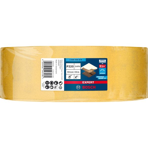 EXPERT C47 Sandpaper Roll for Handsanding 93 mm x 5 m, G 32 image 2