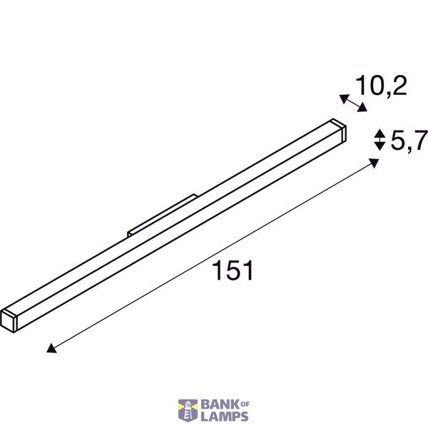 Q-LINE WALL, wall light, white/chrome, T5 Energy Saver, 35W image 2