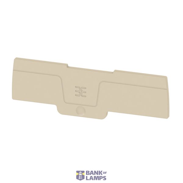 End plate for terminals, dark beige, Height: 95 mm, Width: 2.1 mm, V-0 image 1
