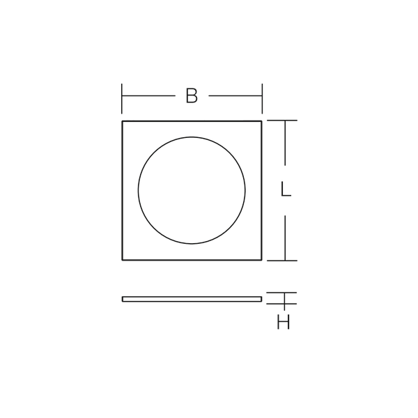 Recessed frame L 620 B 620 H 20 colour: anthracite image 4