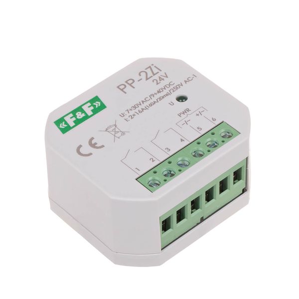 Electromagnetic relay, 2Z 16A, flush mounting, U=7Ã·30VAC/9Ã·40VDC; 2Z 16A (160A/20ms) image 3