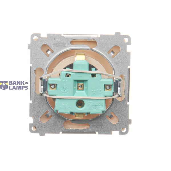 Double fiber optic sockets, Inox, metallized image 1