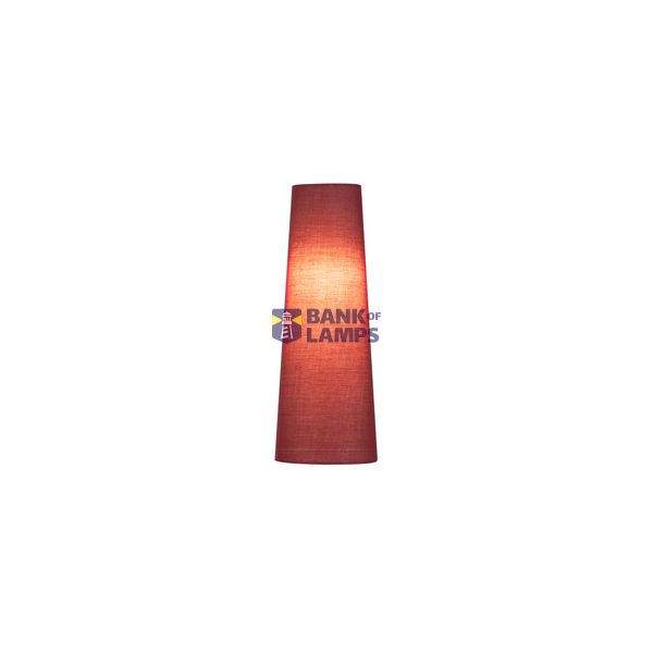 FENDA, lamp shade, conical, wine-red, Ø/H 15/40 cm image 1
