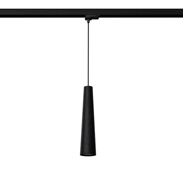 HANGING LAMP 3 PHASE ELECTRA BLACK CONCRETE GU10 4000K 7W 530LM image 1