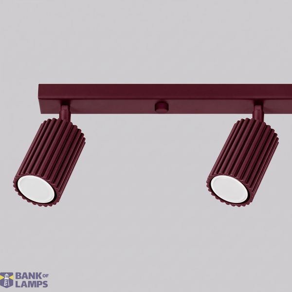 Ceiling lamp KARBON 4L burgundy image 10