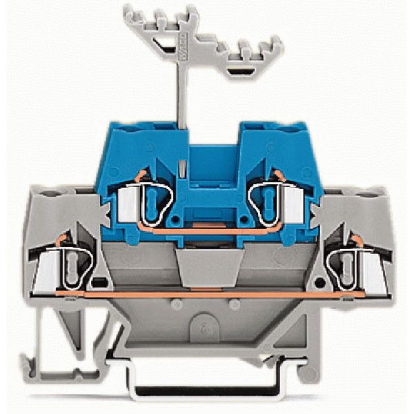 Double-deck terminal block Through/through terminal block for DIN-rail image 1