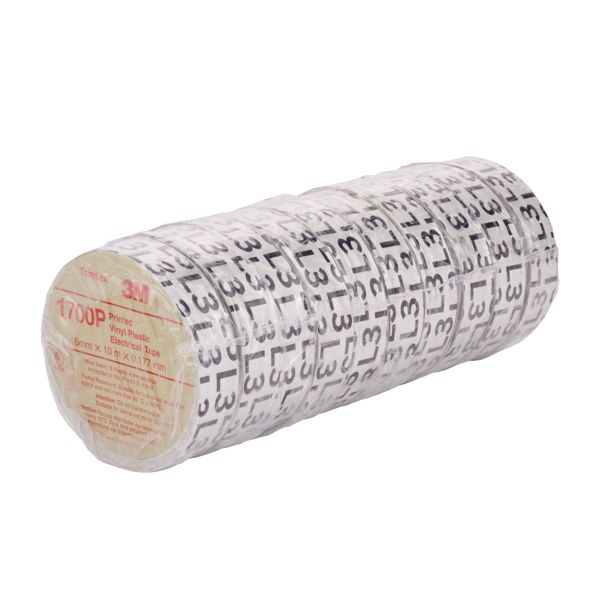 3M™ Temflex™ Pre-printed Phase Marking Tape, (L3), 15 mm x 10 m, 100 r image 5