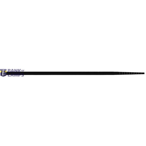 Cable ties 200x4.5 polyamide, black 100pcs image 1