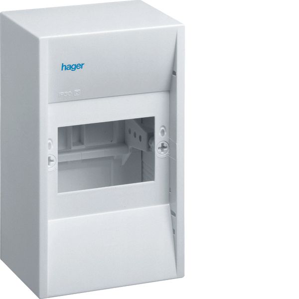Mini-enclosure, gamma, 4 module, protect. class IP30, 1xPE image 1
