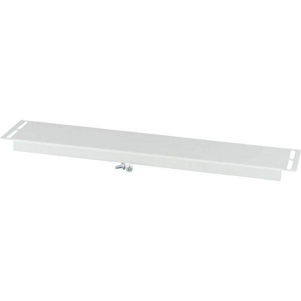 XLST2J85B Bottom/Top coverstrip 110mm long, blind, IP20, for 850mm Sectionwidth, grey image 4